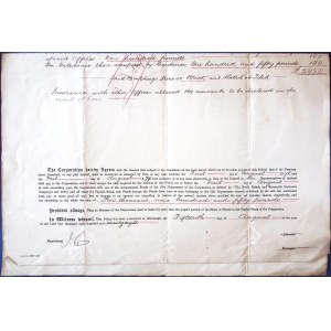North British and Mercantile Insurance Co., Versicherungspolice von 1878, Edinburgh