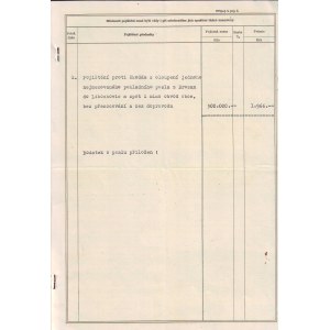 SLAVIA, burglary insurance policy, 1948, Prague