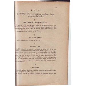 Journal of Laws 1912 - Statutes of the Galician National Livestock Reinsurance Association