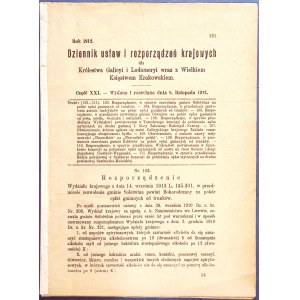 Journal of Laws 1912 - Statutes of the Galician National Livestock Reinsurance Association
