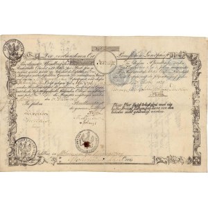 Morąg, Ziemstwo Wschodniopruskie, list zastawny na 300 talarów z 1825 r.