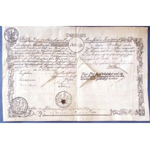 Morąg, Ziemstwo Wschodniopruskie, list zastawny na 300 talarów z 1825 r.