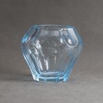 Juliusz Stolle "Niemen" Glassworks - Art Deco optical vase, No. 1064 - 1930s