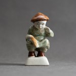 PZFF Włocławek - A Child Fishing. Chinese - 1960s [IWP design, one-of-a-kind]