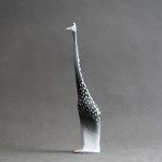 ORTHWEIN Hanna - ZPS Ćmielów - Giraffe - 1960s [IWP, oil painting, one-of-a-kind]