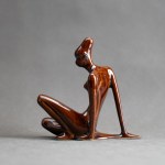 "Murzynka" ceramic figurine.