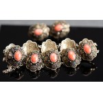 A beautiful gold-plated "Chinese Girl" set: bracelet and earrings [silver]