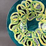 Jan SOWIŃSKI - ZF Włocławek - "Hat" Vase. Painted by Helena Musialik - 1960s [37 cm]