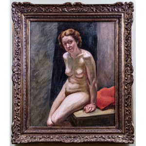 Leonid Frechkop (1897–1982), Štúdia aktu sediacej ženy, 1935