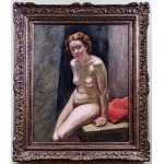 Leonid Frechkop (1897-1982), Studium aktu siedzącej kobiety, 1935 r.