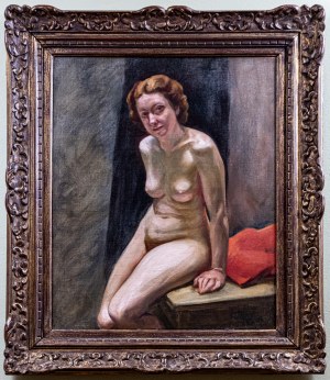 Leonid Frechkop (1897-1982), Studium aktu siedzącej kobiety, 1935 r.