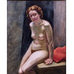 Leonid Frechkop (1897–1982), Štúdia aktu sediacej ženy, 1935