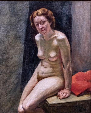 Leonid Frechkop (1897-1982), Studium aktu siedzącej kobiety, 1935 r.