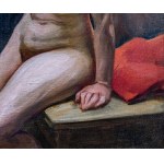 Leonid Frechkop (1897–1982), Štúdia aktu sediacej ženy, 1935