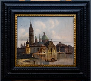 Karl Kaufmann (1843-1905), Wenecja, fragment miasta z kościołem San Giorgio Maggiore