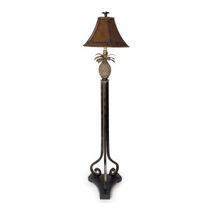 Floor lamp in painted metal and resin, '80s