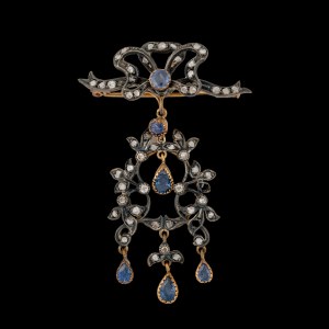 Silver and gold brooch, late 19th century