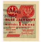 1 grosz, 1924, AO series, right half