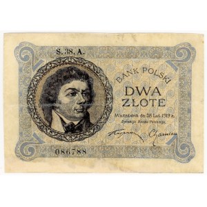 2 zloty z roku 1919, séria S.38.A.