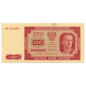 100 zlotych, 1948, GB series