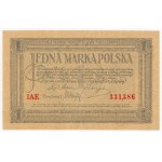 1 Polish stamp, 1919, IAE series