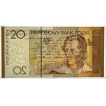 20 zlotych, 2009, Juliusz Słowacki, low serial number JS 0000891, PMG 67 EPQ
