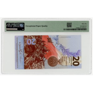 20 zlotych 2020, Battle of Warsaw 1920, low serial number RP 0000399, PMG 66 EPQ