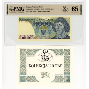 1,000 zlotys, 1982, ET series, Lucow Collection, PMG 65 EPQ