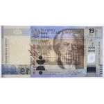 19 zloty 2019, 100° anniversario della fondazione della PWPW, PMG 66 EPQ, collezione Janusz Parchimowicz