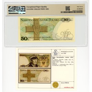50 złotych 1979, rzadka seria CL, Kolekcja Lucow, PMG 67 EPQ