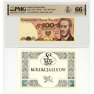 100 zlotych, 1976, rarer CG series, Lucow Collection, PMG 66 EPQ