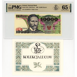 10.000 złotych 1988, seria AC, Kolekcja Lucow, PMG 65 EPQ