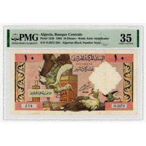 Algeria, 10 dinars, 1964, PMG 35