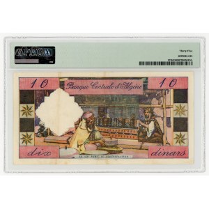Algeria, 10 dinars, 1964, PMG 35