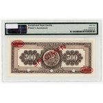 Peru, 500 Soles, 1961, SPECIMEN No. 6, serial number 000000, PMG 64 EPQ, TDLR