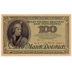 100 Polish marks, 1919, Series J