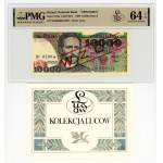10,000 zlotys, 1988, W series, serial number 0000000, red "wzór" / "specimen" overprint, Lucow Collection, PMG 64 EPQ, Illustrated in the catalog