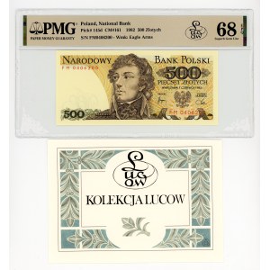 500 Złoty 1982, FM-Serie, Lucow-Sammlung, PMG 68 EPQ