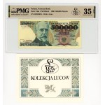 500,000 zlotys, 1990, very rare H series, Lucow Collection, L7, PMG 35 EPQ
