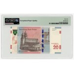 20 zlotych 2015, series AB 0000960, 1050th anniversary of the Baptism of Poland, PMG 66 EPQ, NIKSI SERIAL NUMBER