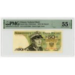 50 złotych 1975, rare AA series, PMG 55 EPQ