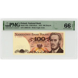 100 Złoty 1975, seltene Serie U, PMG 66 EPQ