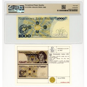 1,000 zlotys, 1979, rare CD series, Lucow Collection, PMG 58 EPQ