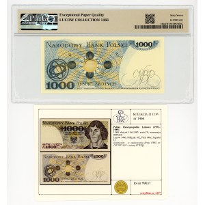 1.000 Złoty 1982, Serie FF, Lucow-Sammlung, PMG 67 EPQ