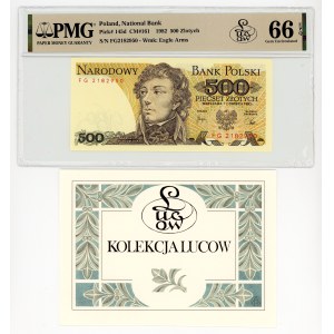 500 Złoty 1982, Serie FG, Lucow-Sammlung, PMG 66 EPQ