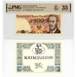 100 zlotych, 1976, CB series, Lucow Collection, PMG 35