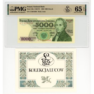 5 000 zlotých, 1988, séria CT, zbierka Lucow, PMG 65 EPQ
