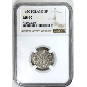 Prusy, Jan Zygmunt, Półtorak Królewiec 1620, NGC MS 60