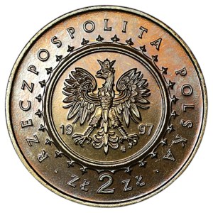 2 zloté z roku 1997, zámek v Pieskowej Skale