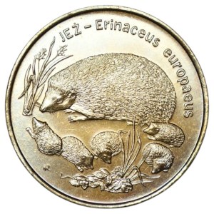2 zlote, 1996, Hedgehog